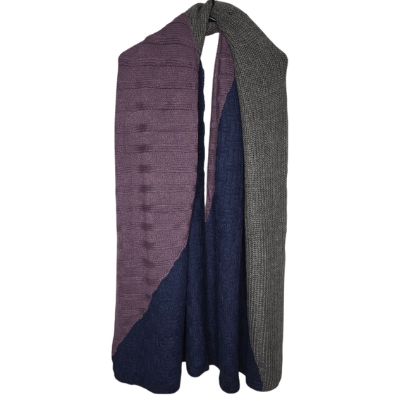 A Peace Treaty Womens Colorblock Hand Knit Baby Alpaca Silk Scarf - Picture 1 of 6